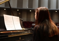 UW piano students present quarterly recitals in Brechemin Auditorium (Photo: Madelyn Harris). 