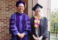 UW Music gradutes Clayton Dahm and Lucille Axtelle were named College of Arts and Sciences dean’s medalists (Photo: Joanne DePue)