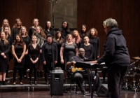 Phyllis Byrdwell directs the UW Gospel Choir (Photo: Steve Korn)