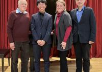 Concerto Competition winner Michael Gu, piano, with judges
