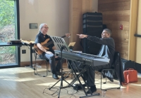 John-Carlos Perea and Marc Seales perform at the UW Intellectual House.