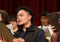 University singers in rehearsal (Photo: Madelyn Harris).