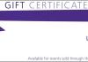 UW Arts Gift Certficates