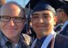 Music Ed alumnus Kevin Clayton (left) was recently named Washington State Teacher of the Year by the Washington Music Educators Association (Photo: Pasco School District).