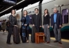 UW performance faculty at light rail station