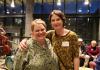 School of Music choral conducting alumni Jen Rodgers and Leann Conley Holcom (Photo: Joanne DePue). 