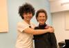 Robin McCabe with UW Music alum Zeze Xue