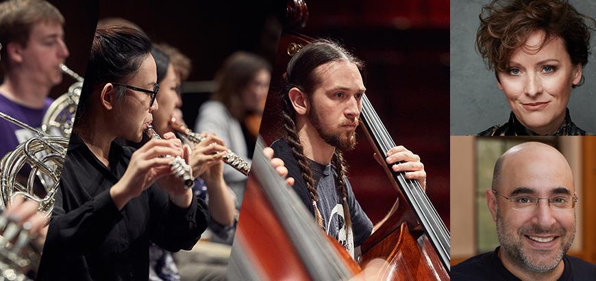 UW Symphony, Carrie Shaw (top right), David Alexander Rahbee (bottom right)