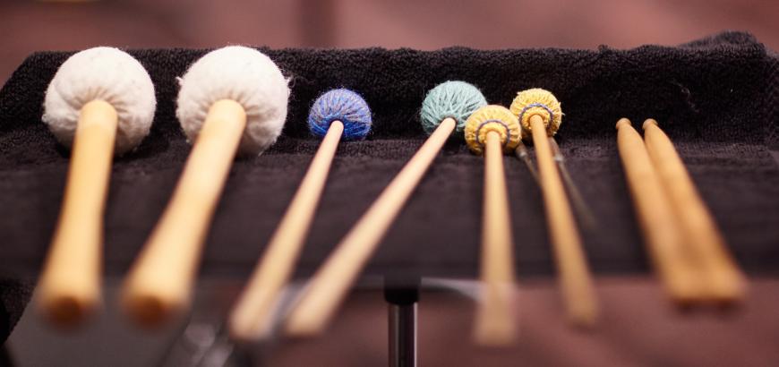 Percussion mallet details (photo: Steve Korn).