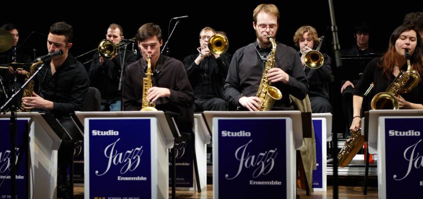 image of UW jazz band