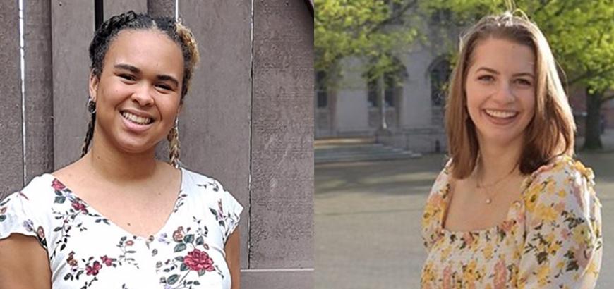 School of Music students Rose Hiemstra and Madeline Ile are among the 2021 Husky 100.