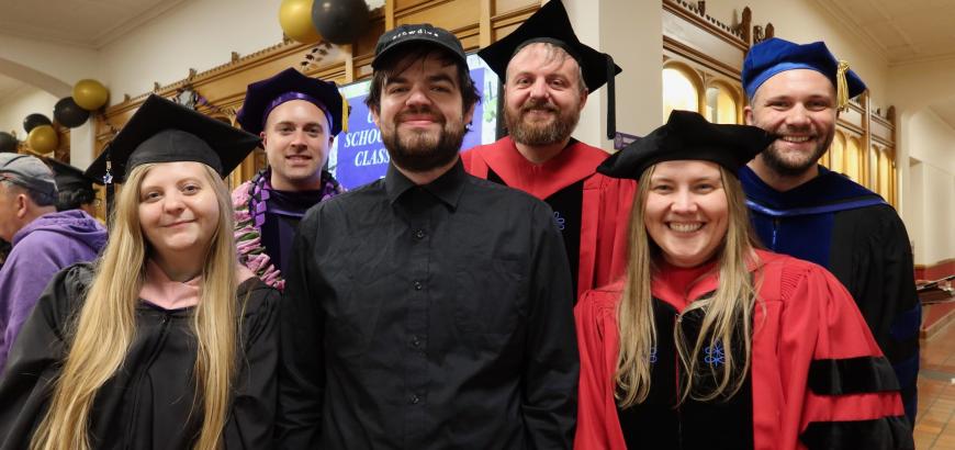 Class of 2025 Music History graduates and faculty (Photo: Joanne DePue).