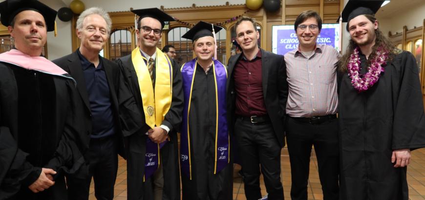 Composition students and faculty at the School of Music Grand Finale 2025 (Photo: Joanne DePue).