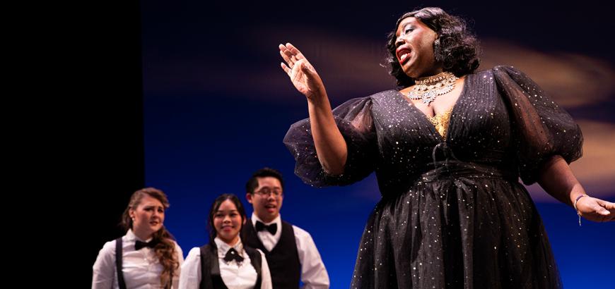Cee Adamson (right) at the UW Opera Workshop