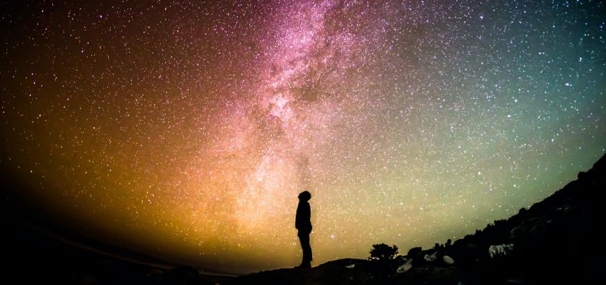 Cosmic nature scene