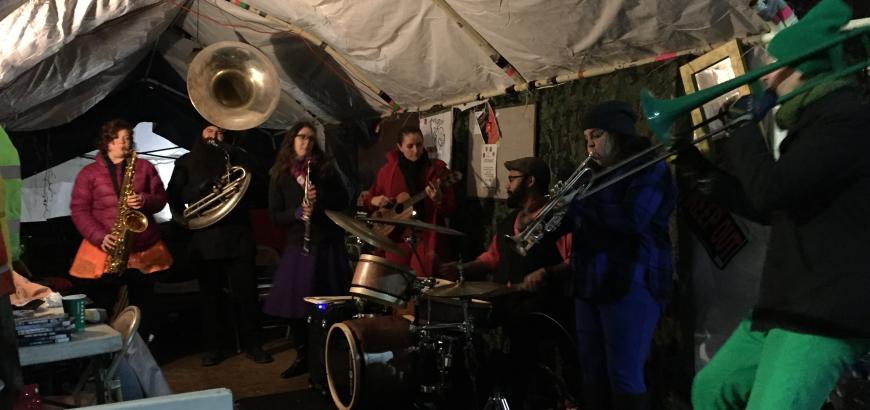 UW Music Performing at Tent City 3