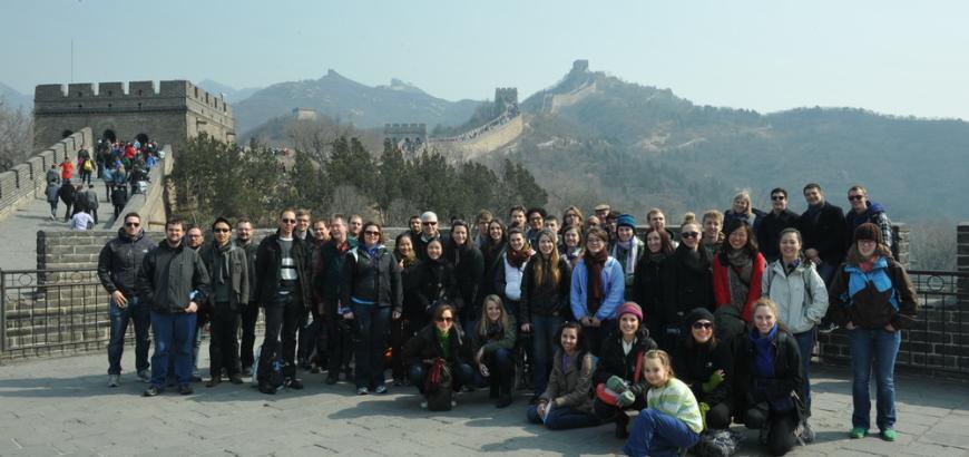 UW Wind Ensemble, Great Wall, China 2013