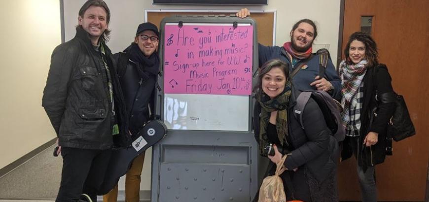 Music Ed graduate students involved in the 20th year of Music Alive! in the Yakima Valley.