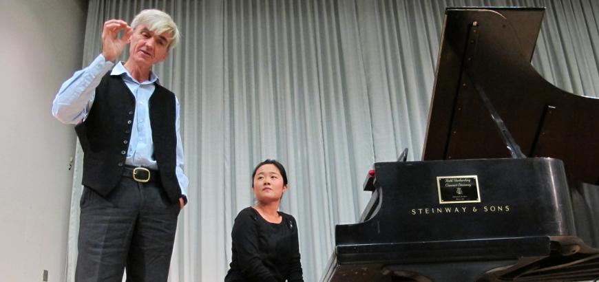 Master class with visiting artist Paul Roberts of the Guildhall School of Music in London.