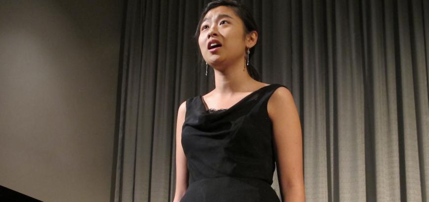 UW Voice students perform quarterly studio recitals.