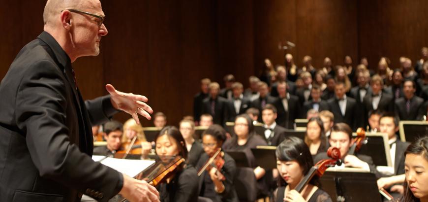 Geoffrey Boers, UW Symphony and Combined Choirs