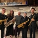 Michael Brockman and student saxophone quartet (Photo: Courtesy Michael Brockman). 