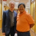 School of Music director Joël-François with Clark Tenakhongva, Hopi singer and recording artist, whose group The Öngtupqa Trio were in residency at the UW in April 2024 (Photo: Joanne DePue).