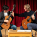 Guitarist David Russell works with UW guitar student Max Schaeffer (Photo: Dean Ritz).