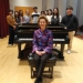 Pianist Robin McCabe and her UW students (Photo: Joanne DePue).