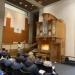 Professor Stef Price delivers an organ demonstration for visiting school children (Photo: Emilia Kister). 