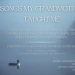 Songs My Grandmother Taught Me recital flyer