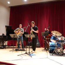 Jazz Studies students perform in small combos over two evenings in the Jazz Innovations series (Photo: Joanne DePue). 