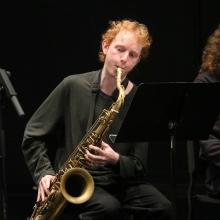 Modern Band rehearsal at the Meany Studio Theater (Photo: Cyan Duong). 