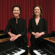 Pianists Robin McCabe and Rachelle McCabe (Photo: Joanne DePue)