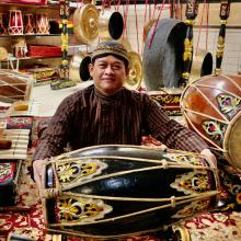 Ethnomusicology Visiting Artist Heri Purwanto (Photo: Joanne DePue). Heri Purwanto, Ethnomusicology Visiting Artist