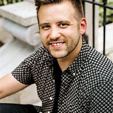 Graduate wind conducting student Shaun Day
