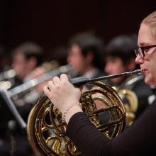 UW Symphonic Band, French Horn (photo: Steve Korn)