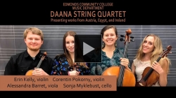  Vimeo link to Daana String Quartet, April 27, 2015, Edmonds Community College, Blackbox Theater
